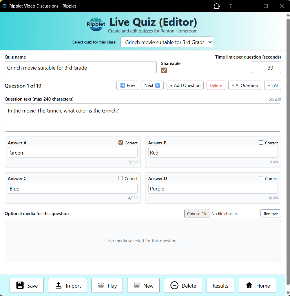 Live Quiz screenshot
