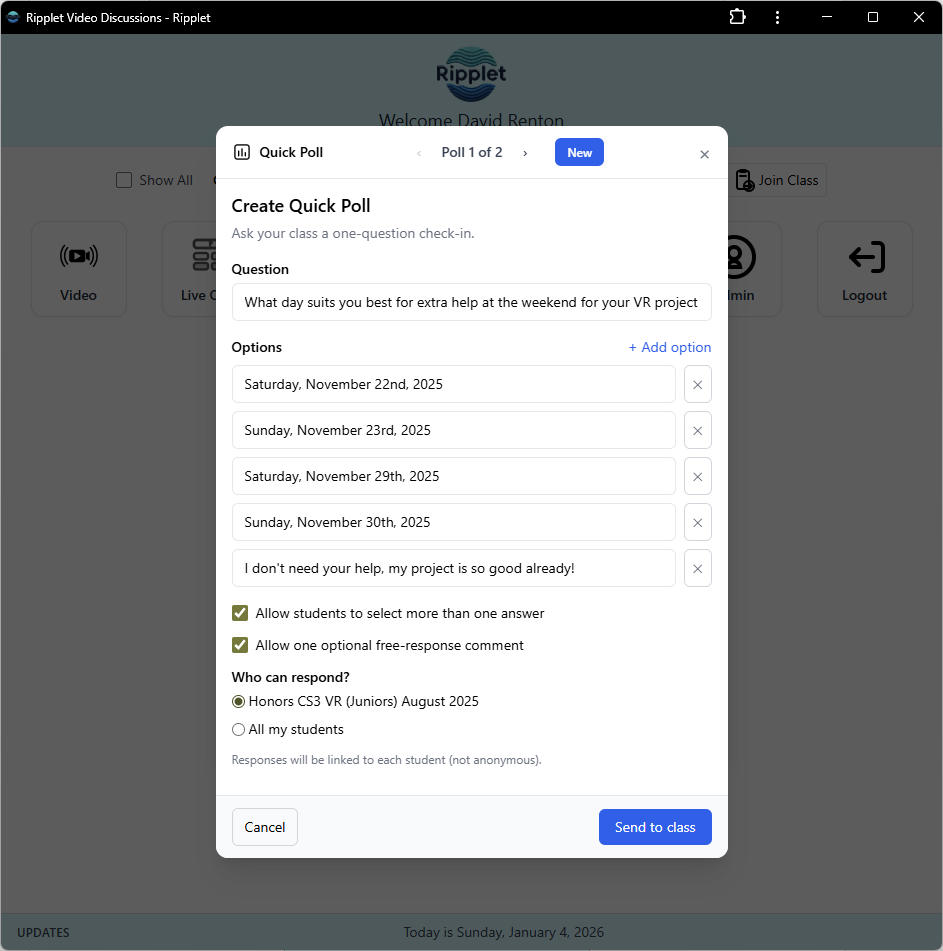 Quick Poll screenshot