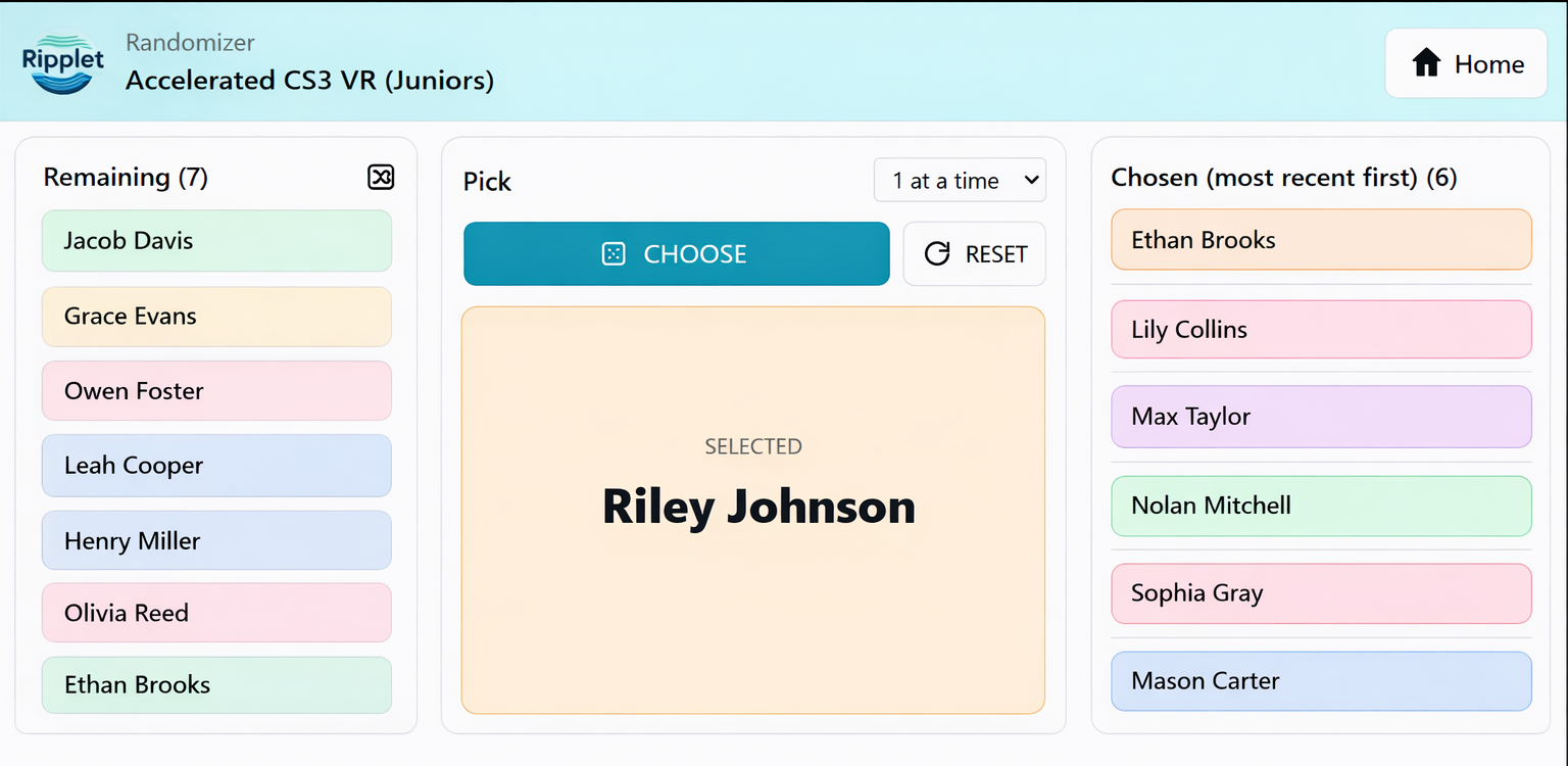 Randomizer screenshot