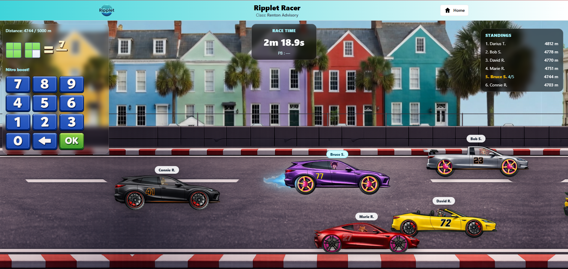 Ripplet Racer class race screenshot