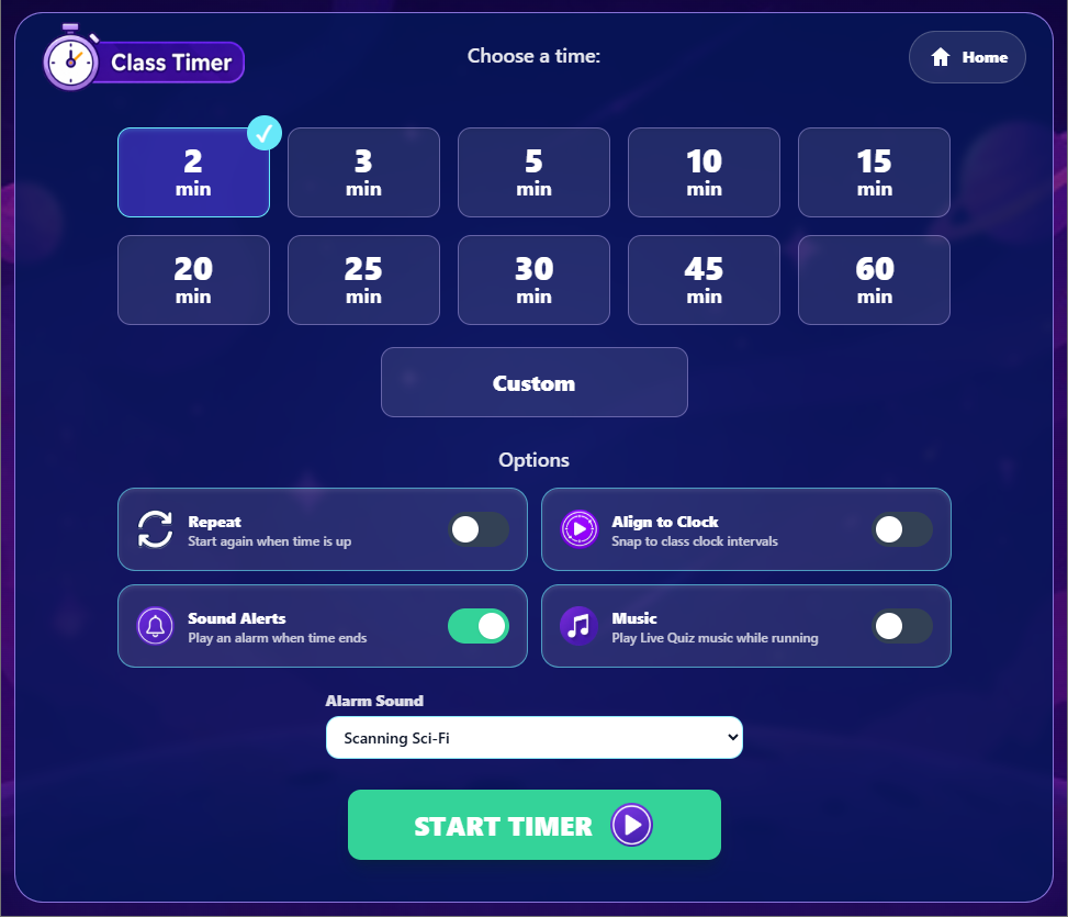 Class Timer screenshot