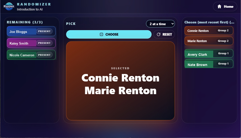 Randomizer screenshot