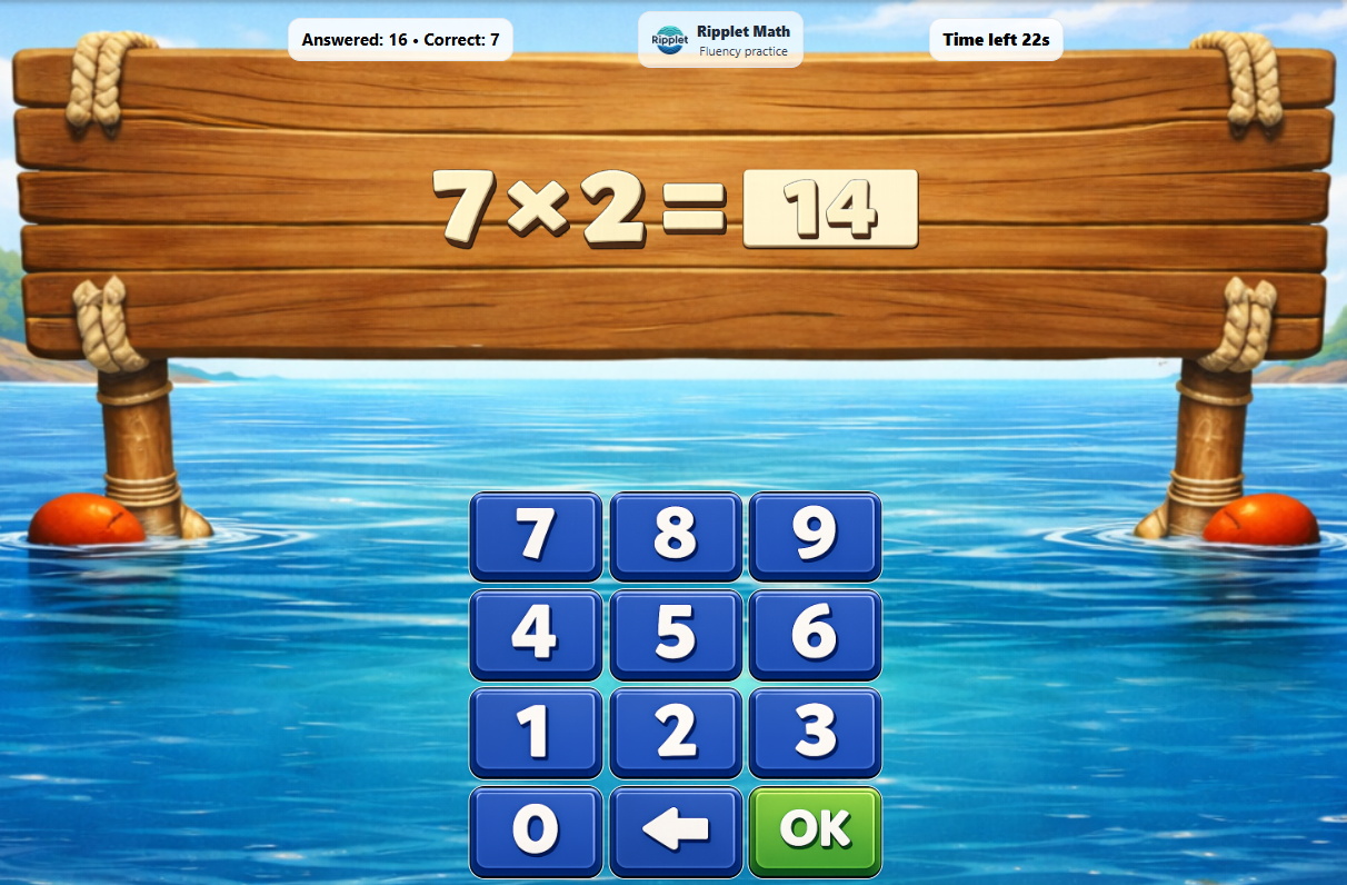 Math Fluency screenshot